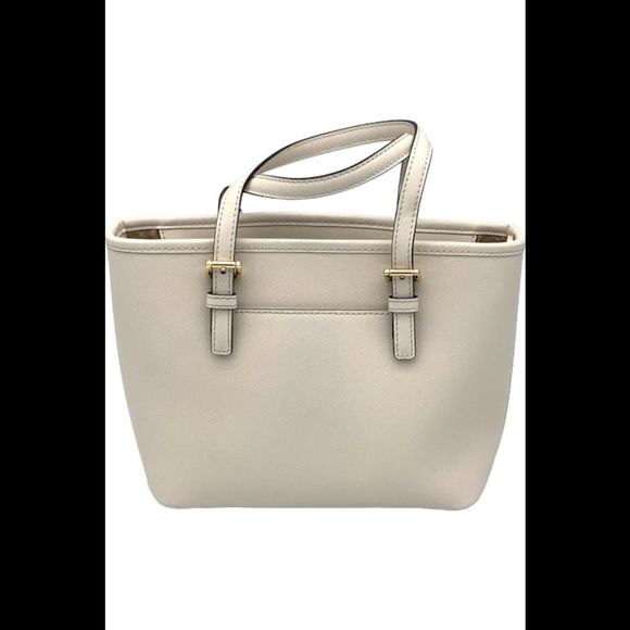 Michael Kors Jet Set Travel XS Saffiano Tote Bag Cream - Picture 2 of 3